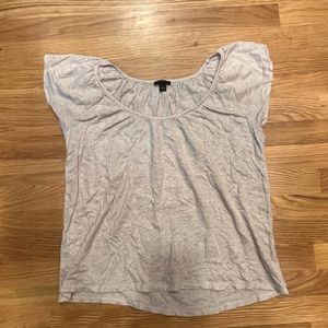 EUC Ann Taylor gold flutter tshirt